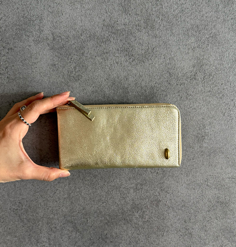 L Zip Wallet | 「眩（Gen）」華やかな輝きを纏ったコンパクト長財布