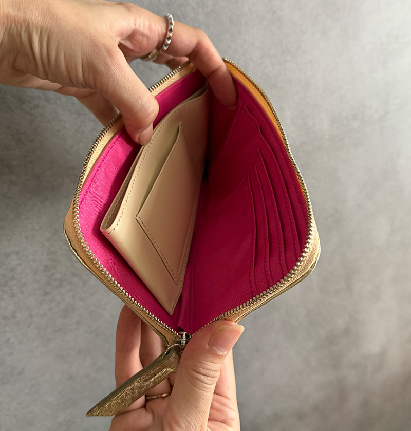 L Zip Wallet | 「眩（Gen）」華やかな輝きを纏ったコンパクト長財布
