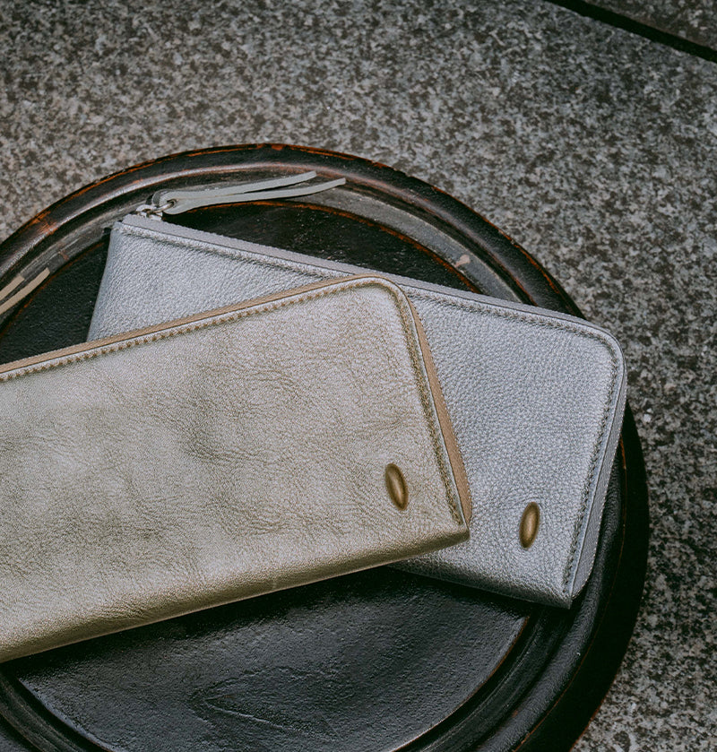 L Zip Wallet | 「眩（Gen）」華やかな輝きを纏ったコンパクト長財布