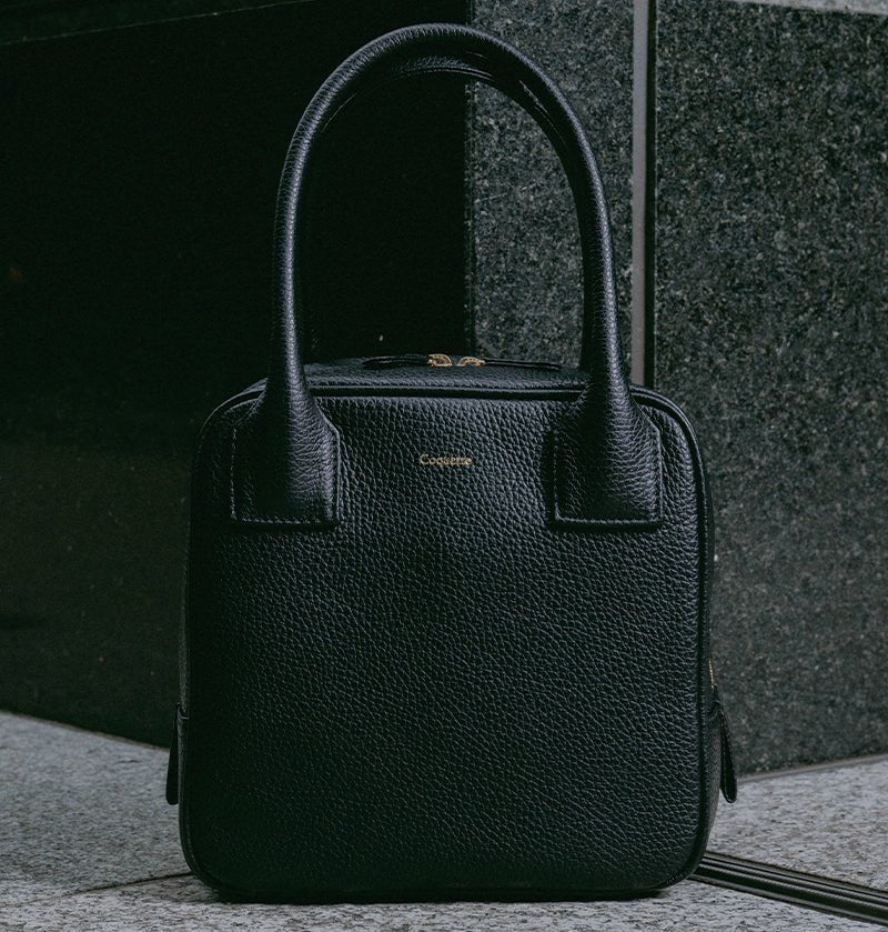 Cubic キュービック型ハンドバッグ（ブラック） - Coquette Online Shop