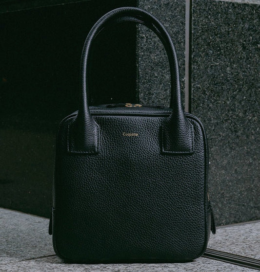 Cubic キュービック型ハンドバッグ（ブラック） - Coquette Online Shop