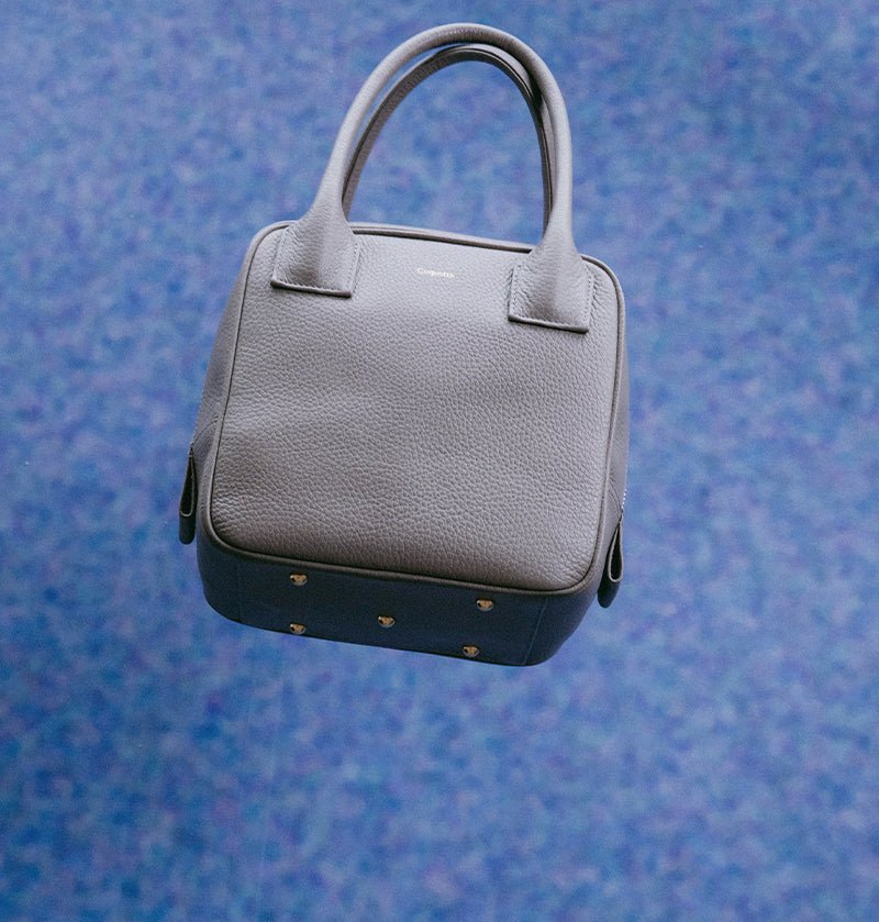 Cubic キュービック型ハンドバッグ（トープ） - Coquette Online Shop