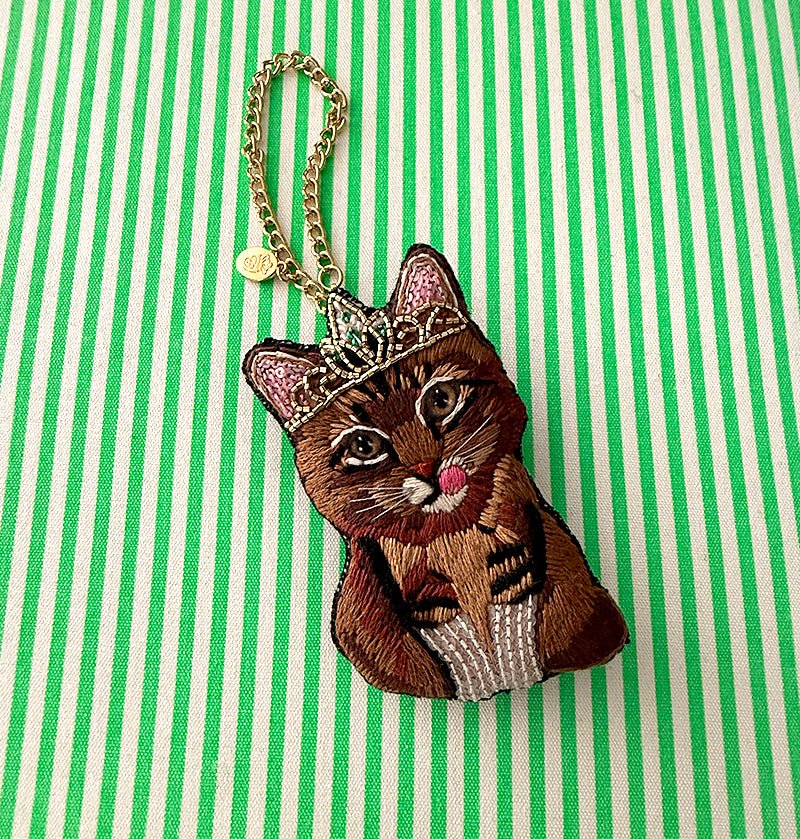 オリジナルインド刺繍バッグチャーム made in japan 革小物・バッグ