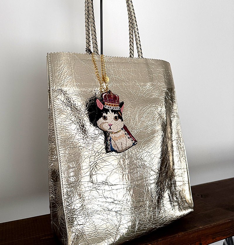 オリジナルインド刺繍バッグチャーム made in japan 革小物・バッグ