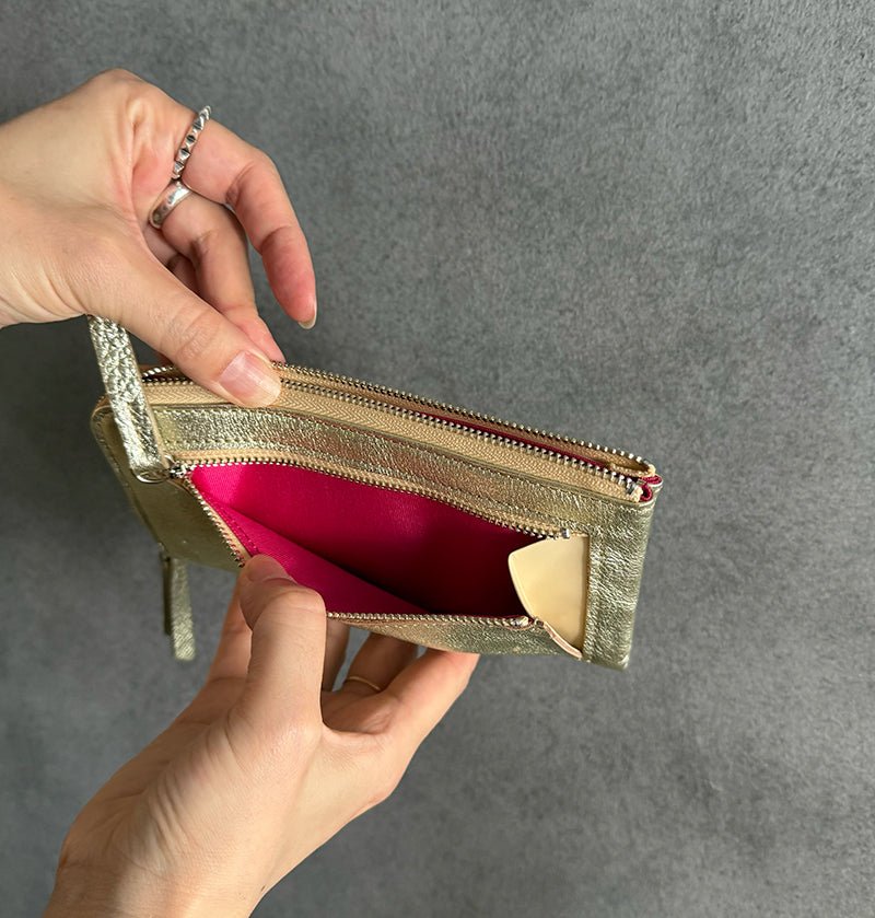 L Zip Wallet | 「眩（Gen）」華やかな輝きを纏ったコンパクト長財布 - Coquette Online Shop