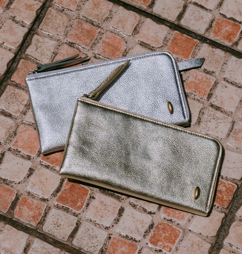 L Zip Wallet | 「眩（Gen）」華やかな輝きを纏ったコンパクト長財布 - Coquette Online Shop