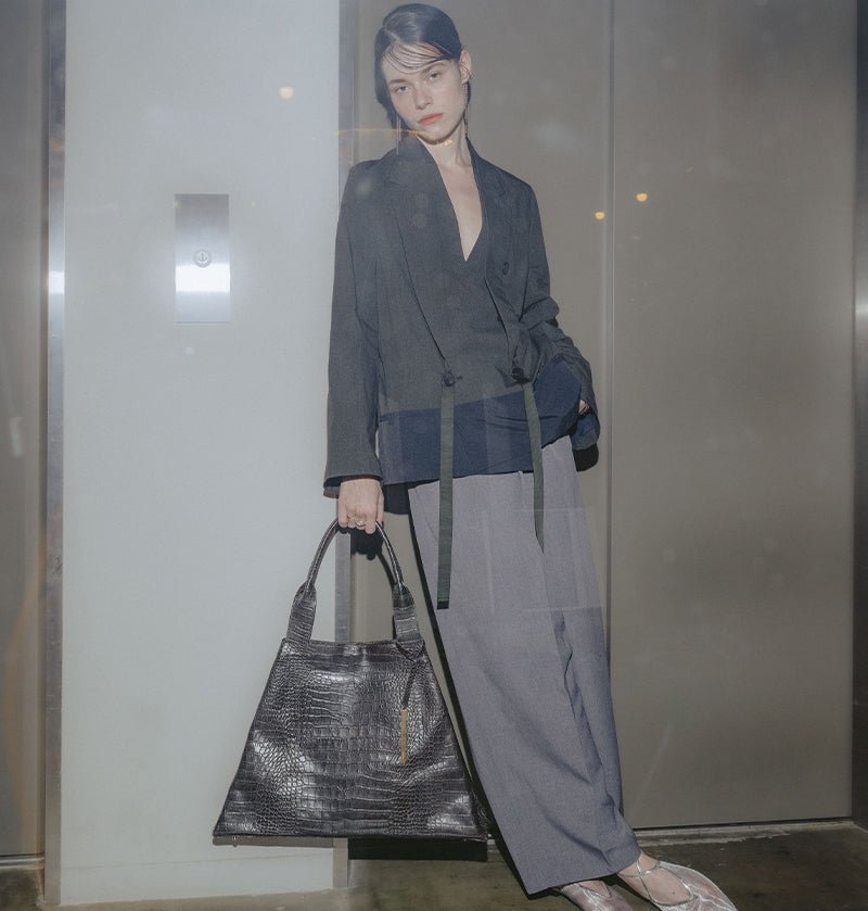 Nicola Tote Bag Small Croco - Coquette Online Shop