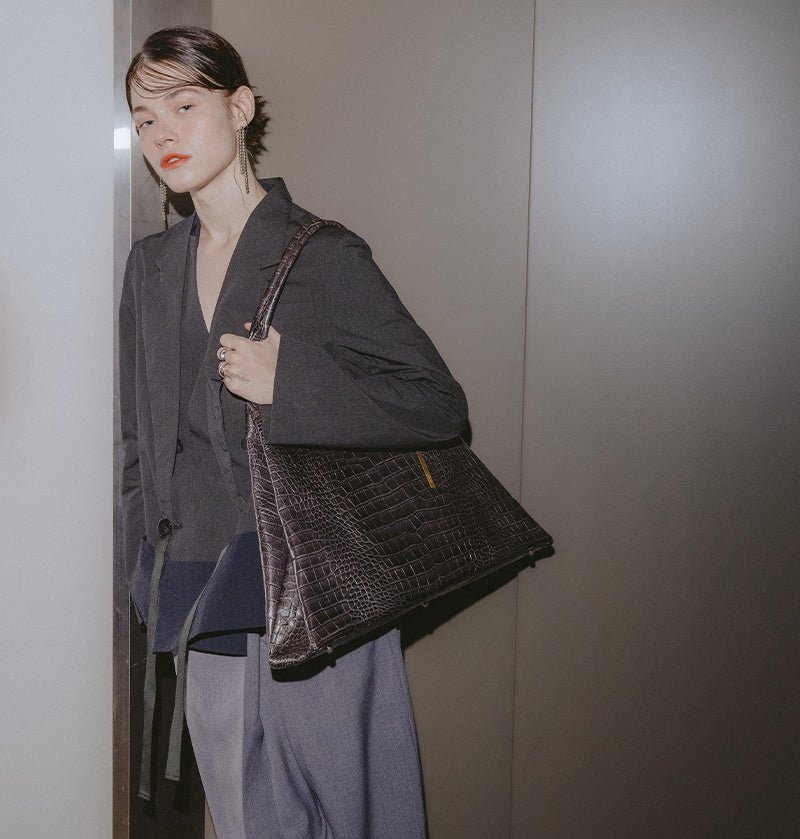Nicola Tote Bag Small Croco - Coquette Online Shop