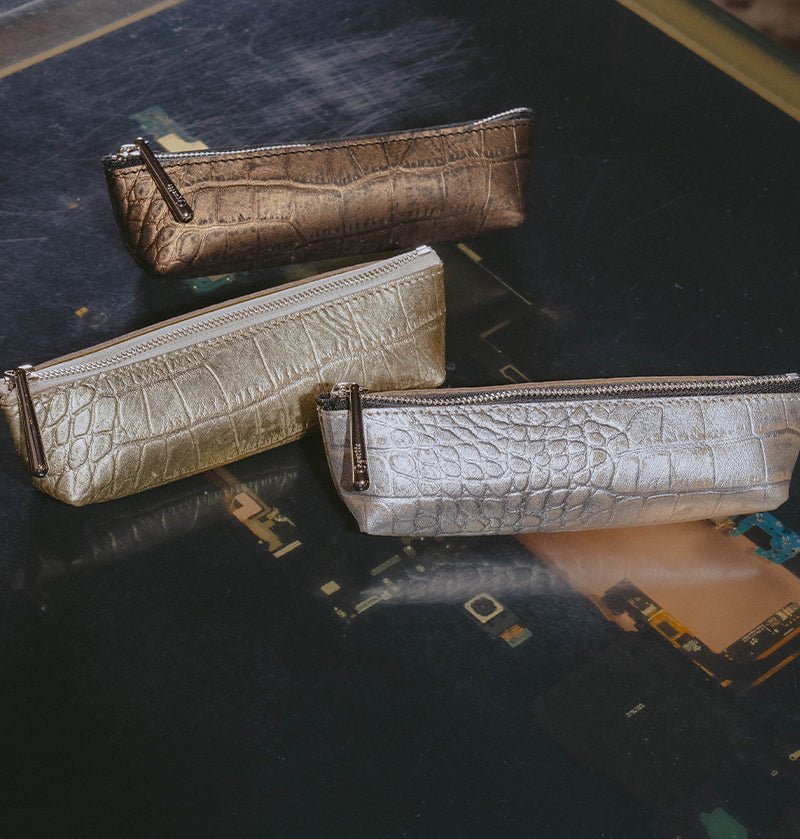 Pen Case (Croco embossed) - Coquette Online Shop