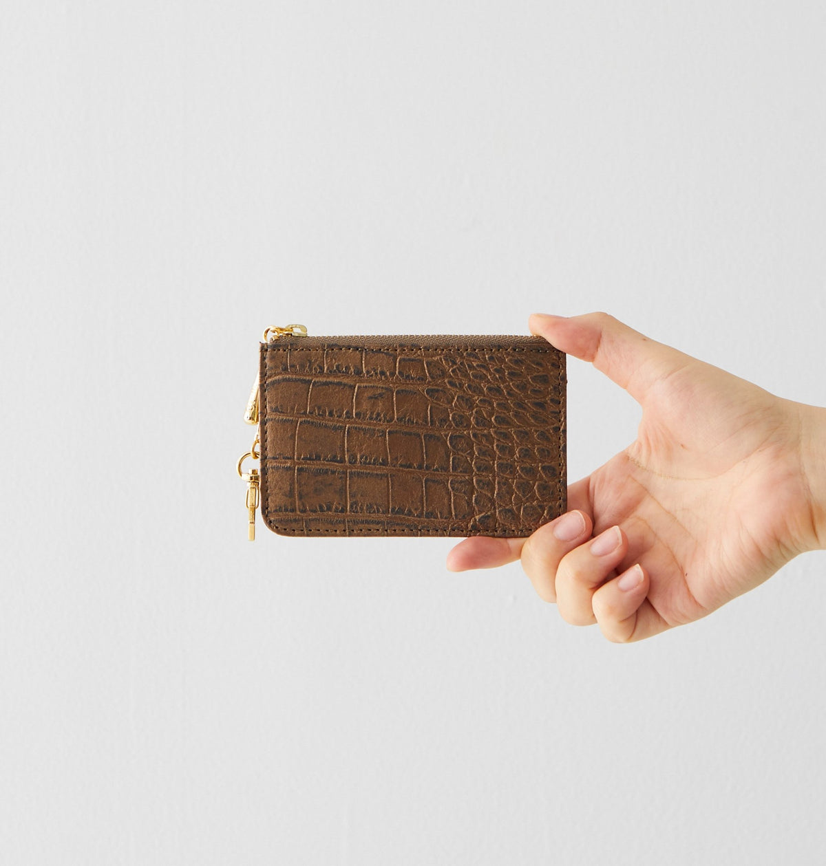 Key Case (クロコ型押し）キーケース made in japan 革小物・バッグ 