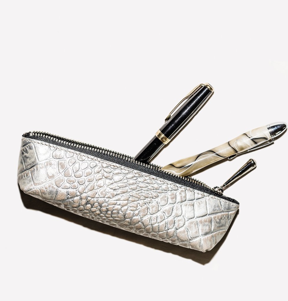 Pen Case (Croco embossed) - Coquette Online Shop
