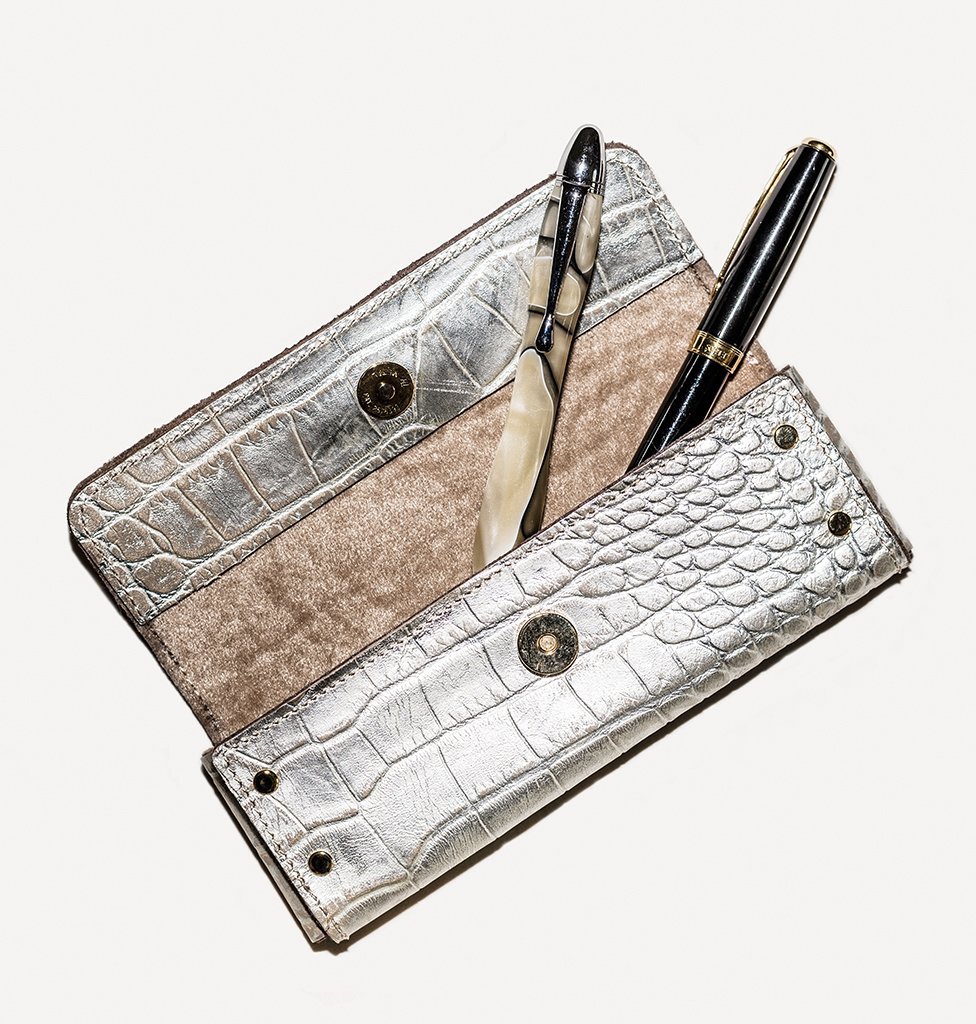 Pen & Eyeglass Case（Croco embossed) - Coquette Online Shop